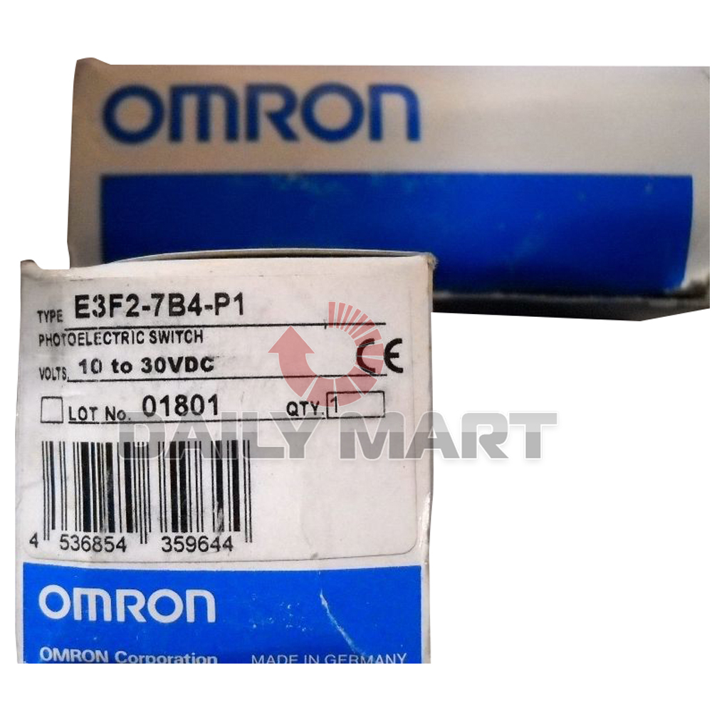 OMRON E3F2-7B4-P1 PHOTOELECTRIC SWITCH PROXIMITY SENSOR BEAM CONNECTOR ...