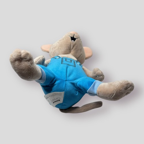 Kohl's Cares If You Give a Mouse a Cookie Plush Gray Blue Overalls 2021 13” - Picture 5 of 8