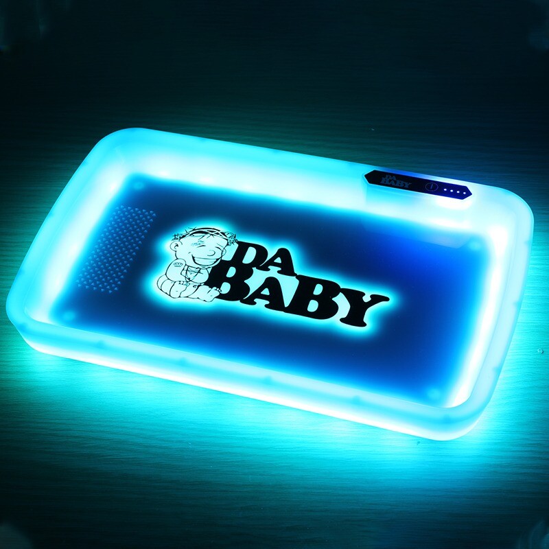 Tray Da Rapper DaBaby Rolling Glow Tray Da Baby Rapper HIp Hop Cookies Runtz Supreme ...