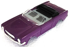 Ford Mustang Convertible Purple TJet HO Slot Car BODY for AURORA auto world DASH
