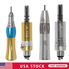 Dental Low Speed Handpiece Inner/External Nosecone Straight 4H Motor Golden