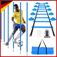 Slalomstangen Trainingsset 6 Stangen Mit Koordinationsleiter 6M HüTchen FußBall