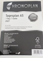 Chronoplan 50227 Kalendereinlage 2027 Tagesplan A5, 1Tag / 1 Seite