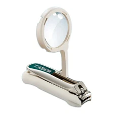MR.GREEN Nail Clipper with 2x Magnifying Glass Anti-Splash Stainless Steel