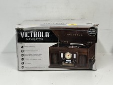 Victrola VTA-600B-ESP 8-in-1 Record Player with Turntable - Espresso - READ