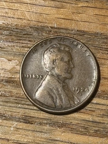 1924-D Lincoln Wheat Cent Near Extremely Fine XF/VF++ Coin