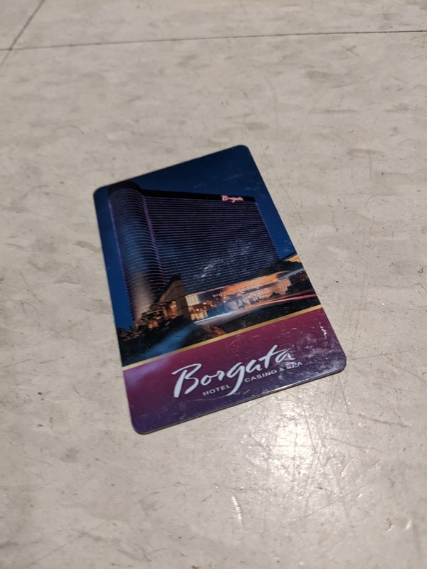 Borgata Room Key souvenir Atlantic City casino hotel card used pre-owned rare