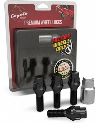 M14 x 1.25 Wheel Locks & Key Set for BMW 3, 4, 5, 7, 8 Series, M Models
