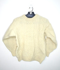 Vintage Blarney Mills Aran Cable Knit Wool Sweater Womens Medium 90s Holiday USA