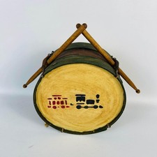 Wooden Drum Holiday Christmas Decoration 7  