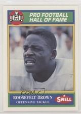 1990 Swell Pro Football Hall of Fame Rosey Brown Roosevelt Brown #84 HOF 1k1