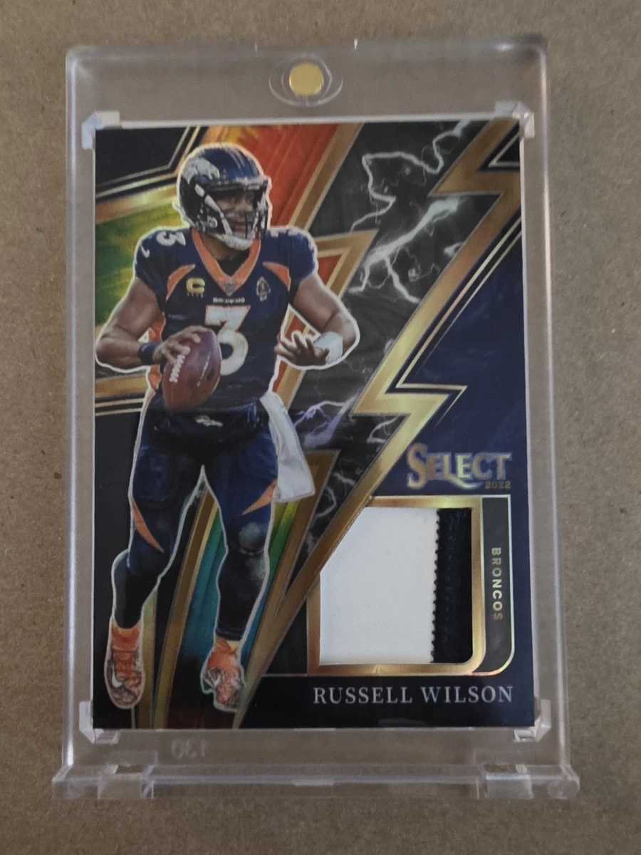 CARTE PRIZM PANINI Prizm Russell Wilson VIOLET glace fissurée SP #/225 Broncos ! EUR 7,68