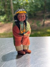 Vintage 6.5" Skookum Doll Bully Good Indian Native American USA 1940s original