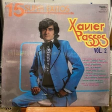 Xavier Passos 1970's LP 15 Super Exitos VG+ RARE Cumbia Tejano Viva Matamoros