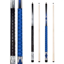 58 Inch Pool Cue Sticks 13mm Tip Rubber AntiSkid Sleeve Beginner 2/4 PCS