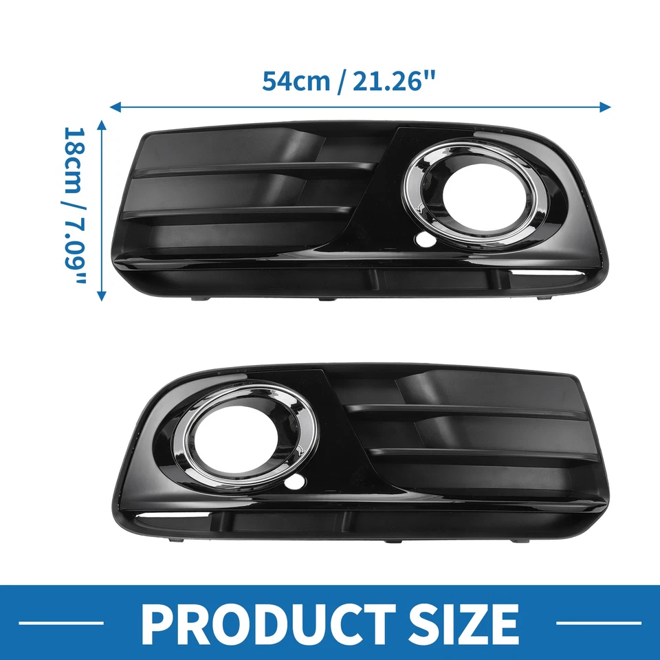 1 Pair Car Front Fog Light Grill for Audi Q5 2013-2017 No.8R0807681M/8R0807682J - image 4 of 4