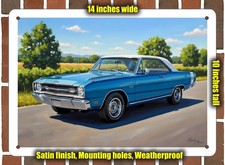 Metal Sign - 1969 Dodge Dart GTS Oil Painting - 10x14