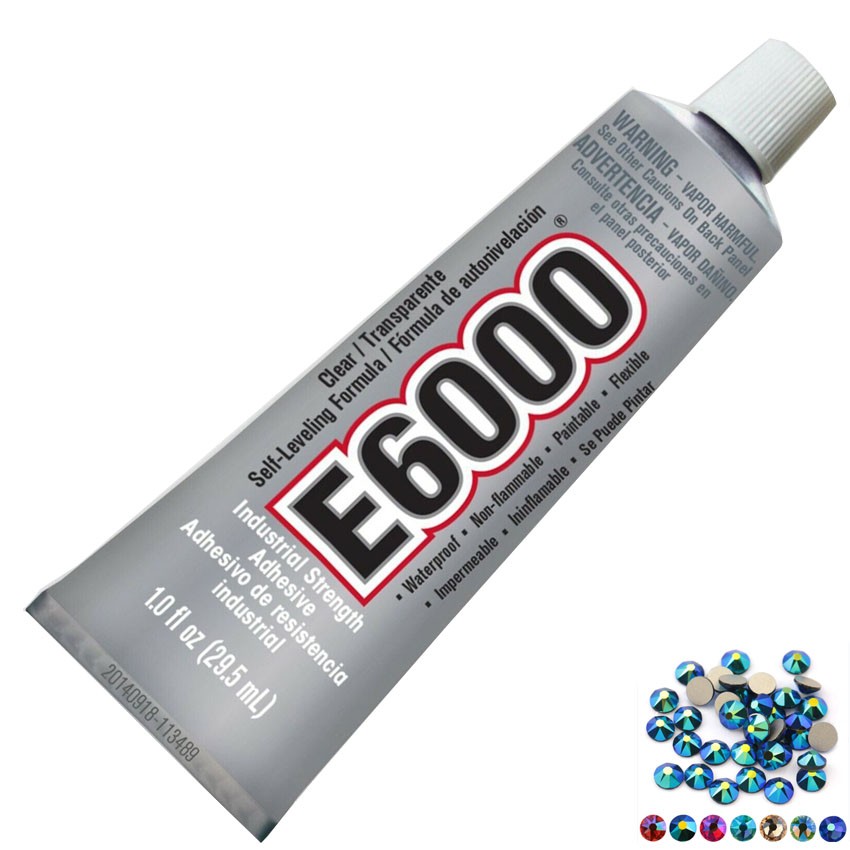 E6000 Glue for Druzy Making Craft Supplies 1oz Nozzle Permanent Adhesive Earring