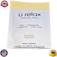 U Relax Calming Tonic- 15 Packets PINEAPPLE Flavor Relax Calming Drink