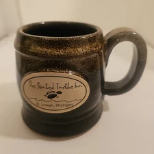 Sunset Hill Stoneware Art Pottery Mug St. Joseph, Michigan Brown