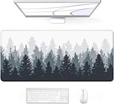 Large Gaming Mouse Pad XL 31.5 x 11.8 in Office Desk Mat Misty