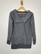 Lululemon Wrap Up Gray Asymmetrical Hooded Zip Up Jacket Size 4 Athleisure