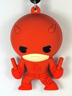 3D Foam Figural Key Chain Blind Bag Clip Marvel Series 15 Daredevil Red Suit