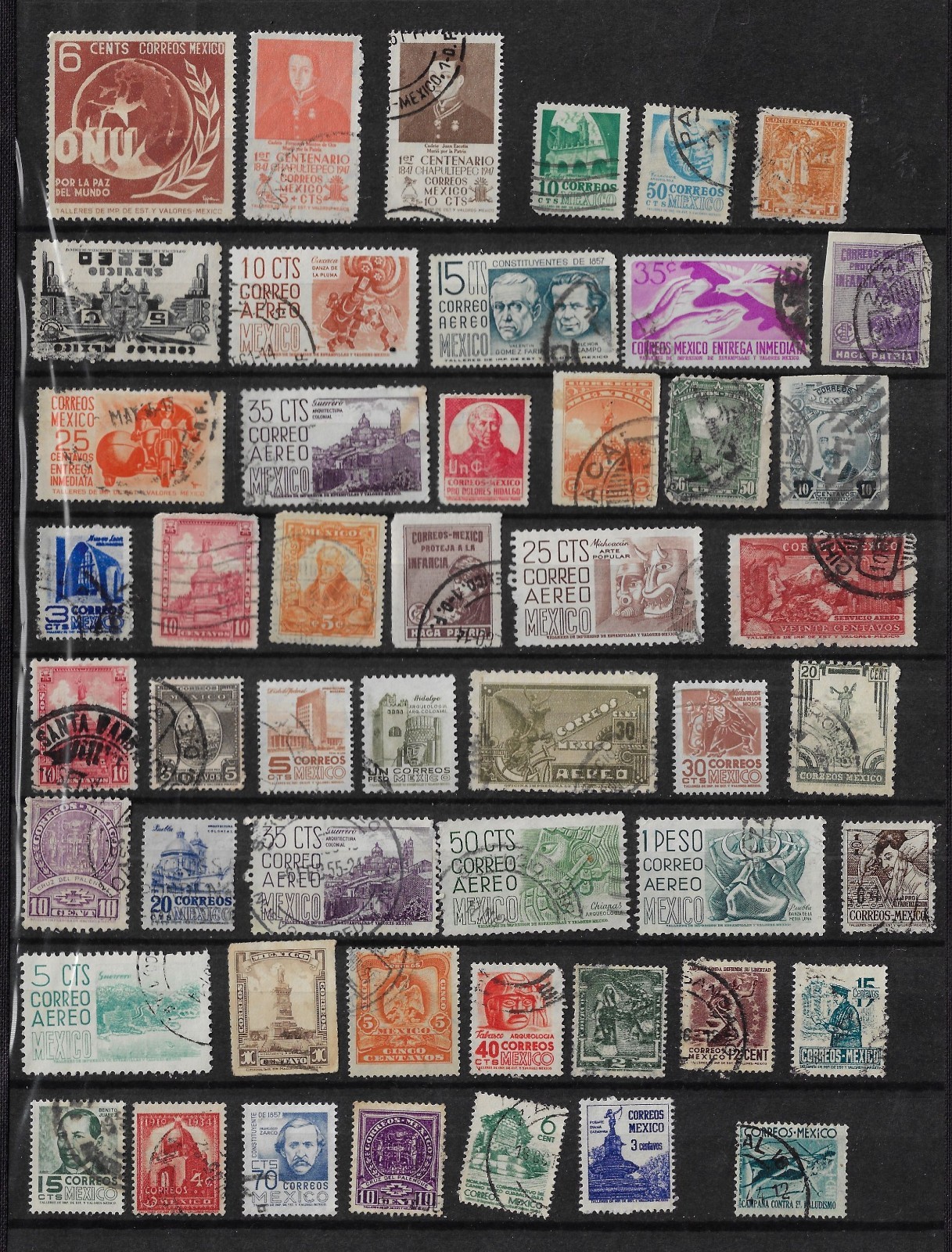 50 ALL DIFFERENT MEXICO STAMPS