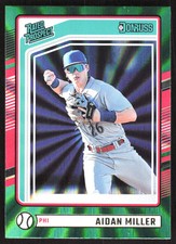 6150F 2024 Donruss #101 Aidan Miller Green Laser