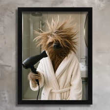 Funny Sloth Bathroom Wall Art Print Sloth Gift Cloakroom Poster Loo Artwork