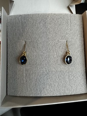 Aretes Enna Cristal Yanbal 1 Par Bañado En Oro de 24q Nuevo