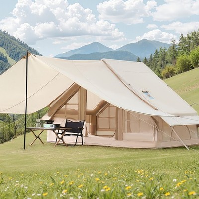 Inflatable Tents for Camping Family 3-5 Person Tent with Pump Canopy Stove Jack