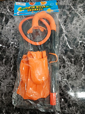 Swim Mask Snorkel Set - Orange Mask Snorkel with Fins For Kids Ages 5 and up