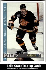 1992-93 O-Pee-Chee Dave Babych #213 Vancouver Canucks NHL Hockey 