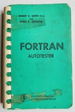 Fortran Autotester Vintage 1962 Self Training Course by Control Data Corp