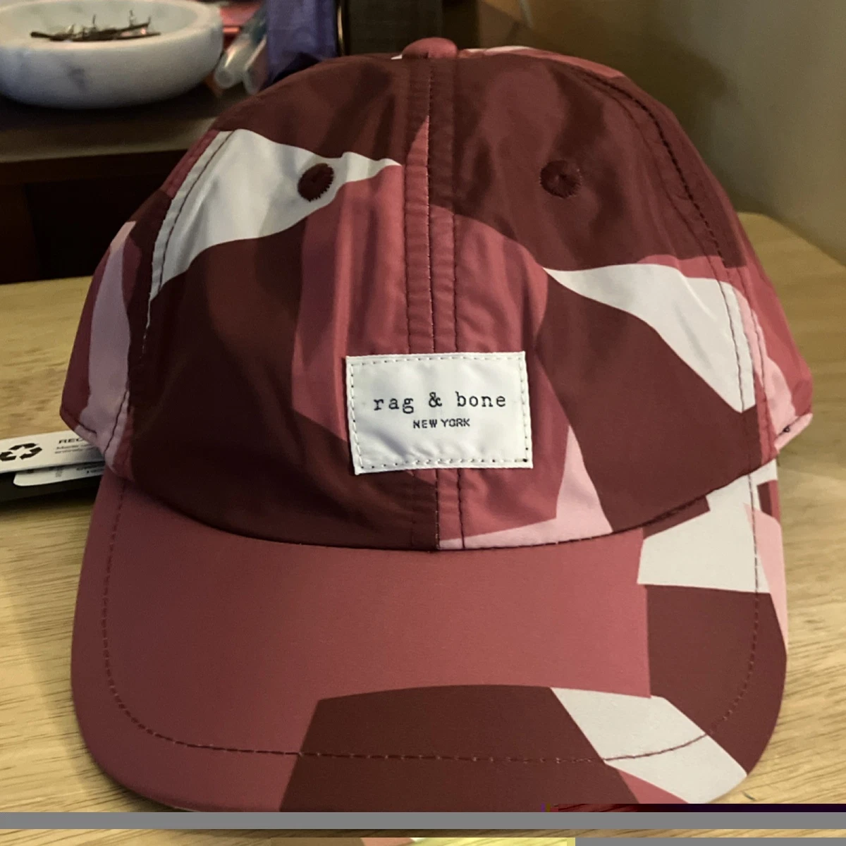 RAG & BONE ADDISON NWT AUTHENTIC PARADISE PINK CAMO UNISEX BASEBALL CAP. ABC CAMO CRYSTAL STONE MESH CAP LADIES – us.bape.com main image 4
