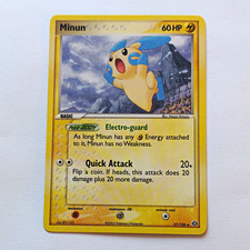 Minun 37/106 EX Emerald 2005 Pokemon TCG 60 HP English Pokémon Card NM