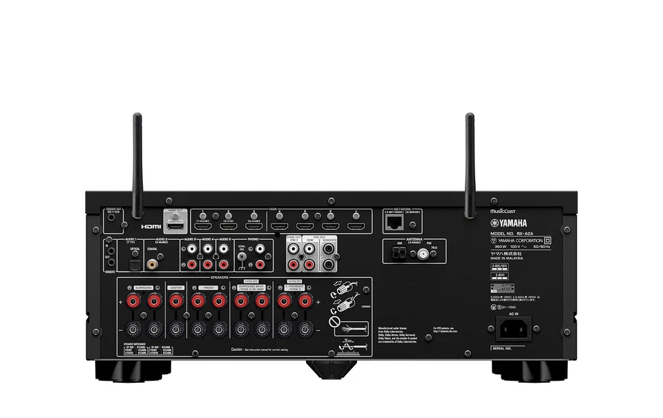 Yamaha RX-A2A AVENTAGE 7.1ch AV Receiver with 8K HDMI and MusicCast Black New - Image 3 of 4