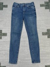 All Saints Miller Push Up Skinny Fit Jeans Womens Medium Blue Mid Rise 28x29