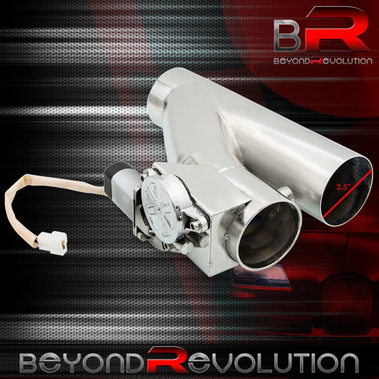 Universal 2.5" 63mm Dual Catback Header Exhaust S/S Y Pipe DIY Electric