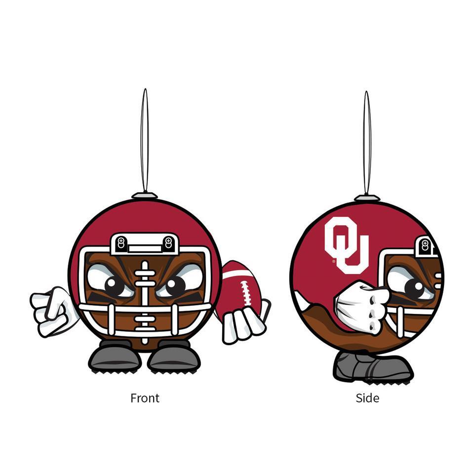 Oklahoma Sooners Foam Ball Head Christmas Holiday Ornament [NEW] Light ...