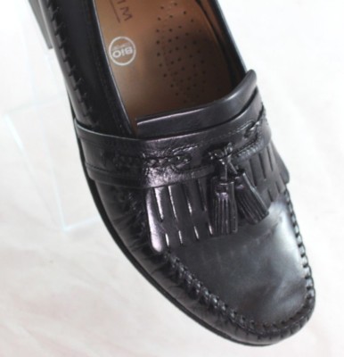 FLORSHEIM BIO COMFORT Mens Black Leather Tassel Kiltie Dress  display picture 3