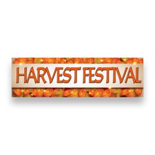 Harvest Festival Vinyl Banner with Optional Sizes (Made in the USA)