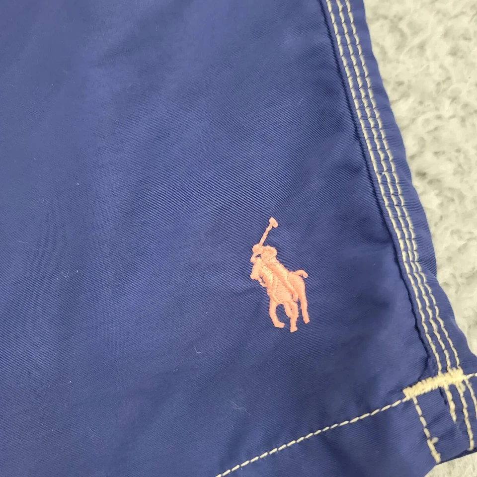 Polo Ralph Lauren Shorts Mens XL Blue Swim Outdoors Pink Pony Casual Pocket - Image 3 of 4