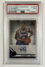 RJ Barrett 2019 Clearly Donruss Rated Rookie Auto /35 PSA 9