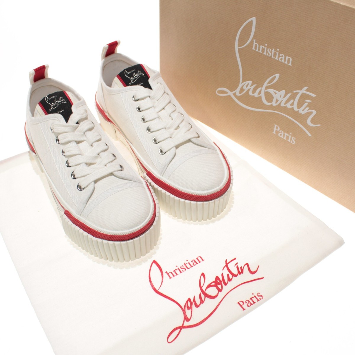 Christian Louboutin NWB Super Pedro 40 Sneakers Size 37 US 7 in