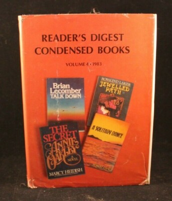 Reader's Digest Condensed Books - Volume 4 - 1983 -Hardcover w/Dust Jacket -GP15