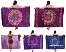 indische Badebekleidung Sarong Pareo Schal wickeln Rayon Strand vertuschen Maxi 