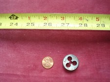 (0160.) Round Die 1" for Threads 14-20 NS Made in USA