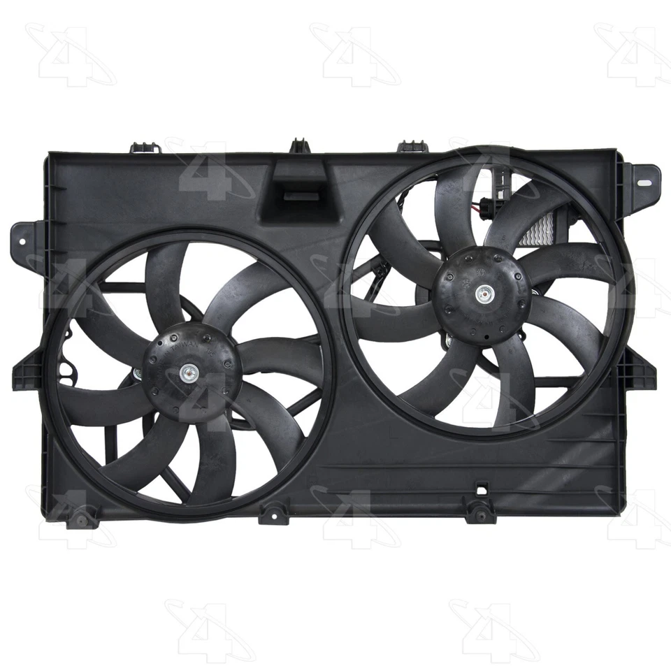Conjunto de ventilador de radiador y condensador doble para Ford Edge 2007-2013 4 estaciones Foto 3 de 4